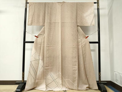 平和屋着物●訪問着　刺繍　吉祥文　暈し染め　ロング丈　正絹　逸品　CABB4589yc