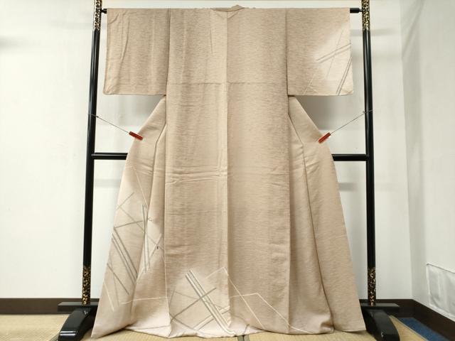 平和屋着物●訪問着　刺繍　吉祥文　暈し染め　ロング丈　正絹　逸品　CABB4589yc
