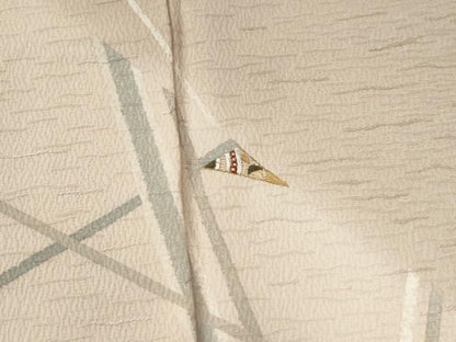 平和屋着物●訪問着　刺繍　吉祥文　暈し染め　ロング丈　正絹　逸品　CABB4589yc