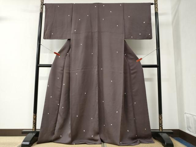 平和屋着物●上質な小紋　舞花弁　正絹　逸品　CABB4591yc