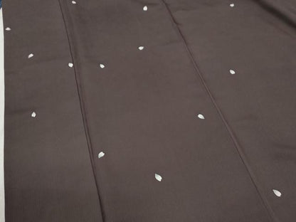 平和屋着物●上質な小紋　舞花弁　正絹　逸品　CABB4591yc