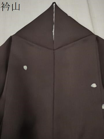平和屋着物●上質な小紋　舞花弁　正絹　逸品　CABB4591yc