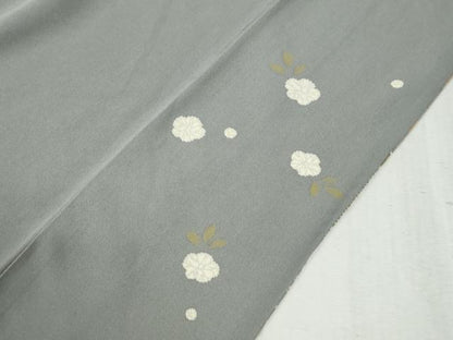 平和屋着物●訪問着　駒刺繍　絞り　道長吉祥草花文　金彩　正絹　逸品　CABB4592yc