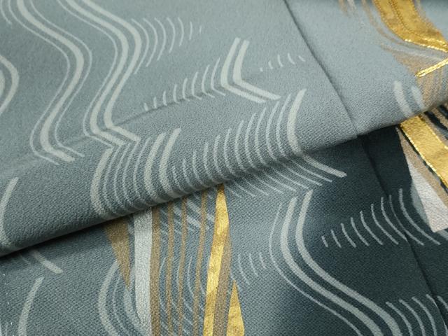 平和屋着物●豪華色留袖 駒刺繍 よろけ縞吉祥文 暈し染め 金彩 正絹 逸品 未使用 CABB4593yc
