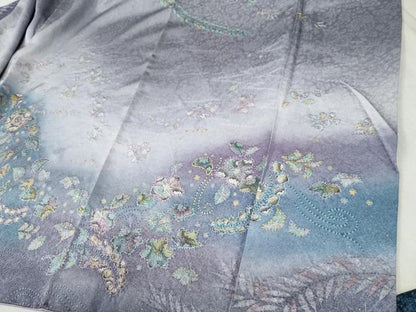 平和屋着物●訪問着　辻が花　暈し染め　金彩　正絹　逸品　CABB4597yc