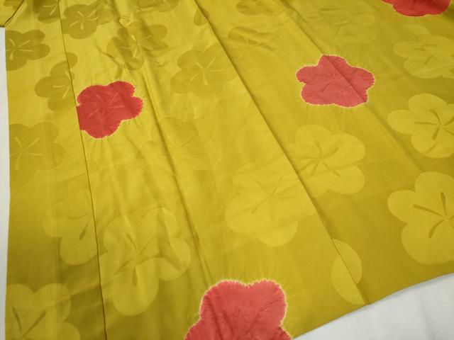 平和屋着物●振袖用長襦袢　袷　絞り　梅地紋　正絹　逸品　CABB4599yc 平和屋着物○振袖用長襦袢 袷 絞り 梅地紋 正絹 逸品 CABB4599yc