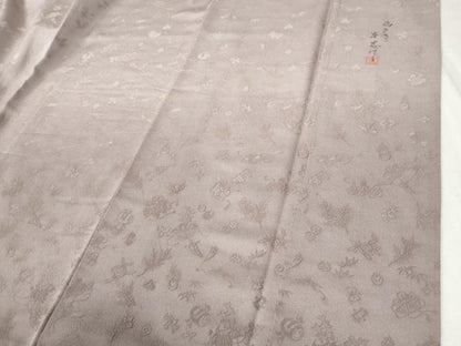 平和屋着物●染織作家　生沼忠　色留訪問着　宝尽くし地紋　暈し染め　正絹　逸品　CABB4602yc