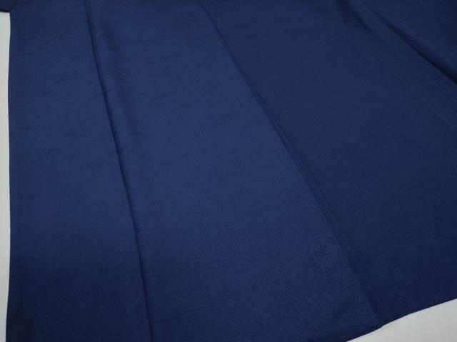 平和屋着物●上質な色無地　桐花地紋　深紫色　やまと金ラベル　正絹　逸品　CABB4617yc