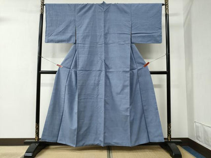 平和屋着物●本場結城紬 重要無形文化財 色無地 紅碧色 やまと誂製 正絹 逸品 CABB4622yc
