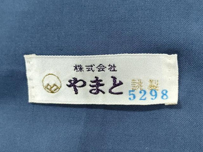 平和屋着物●本場結城紬 重要無形文化財 色無地 紅碧色 やまと誂製 正絹 逸品 CABB4622yc