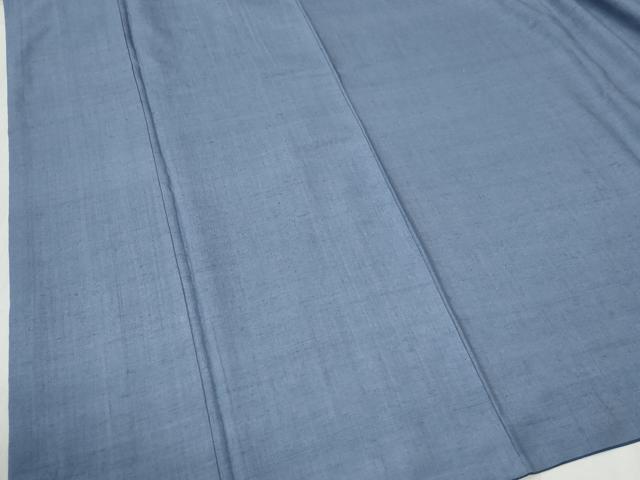 平和屋着物●本場結城紬 重要無形文化財 色無地 紅碧色 やまと誂製 正絹 逸品 CABB4622yc
