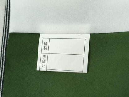 平和屋着物●江戸小紋 万筋 黒色×白鼠色 洗える着物 CABB4624yc