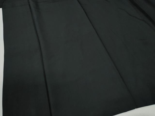 平和屋着物●男性 黒紋付 正絹 逸品 CABB4647yc