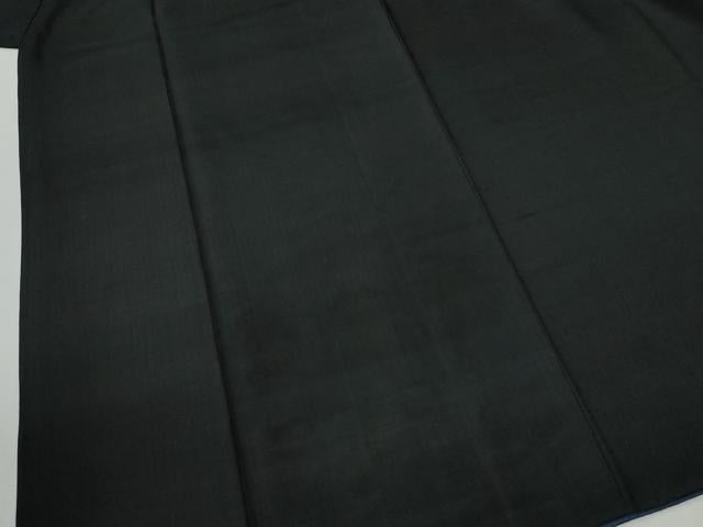 平和屋着物●男性 黒紋付 正絹 逸品 CABB4648yc