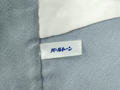 平和屋着物●訪問着 作家物 ろうけつ染め 横段蓮の葉文 正絹 逸品 CABB4649yc