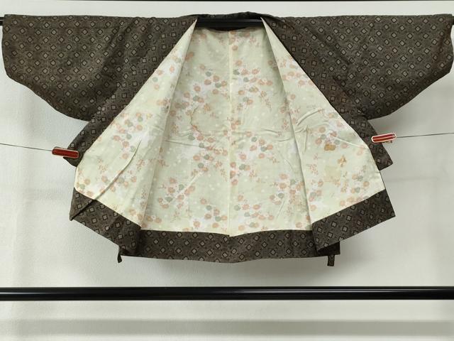 平和屋着物∞本場大島紬 龍郷絣 道中着 二部式 正絹 逸品 CABB4651yc