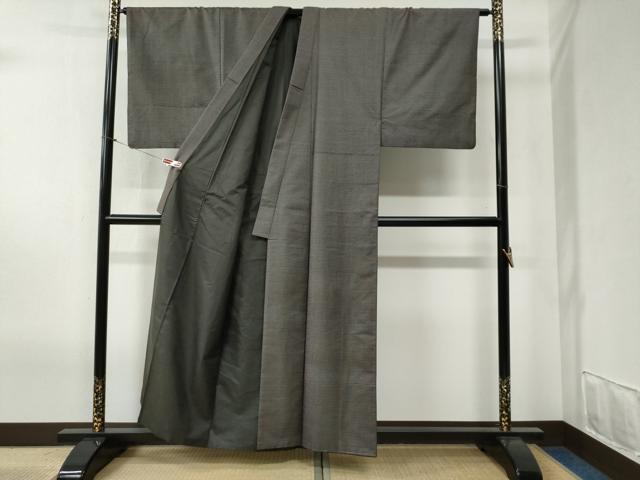 平和屋着物●男性　本場大島紬　アンサンブル・長襦袢セット　100亀甲　総詰め　羽裏：一富士二鷹三茄子　正絹　逸品　CABB4661yc