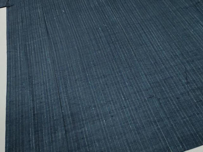 平和屋着物●男性　紬　アンサンブル　縞　正絹　逸品　CABB4667yc