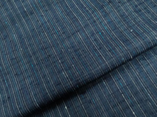 平和屋着物●男性　紬　アンサンブル　縞　正絹　逸品　CABB4667yc