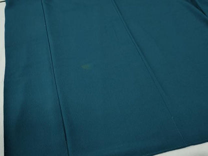 平和屋着物●上質な色無地 高麗納戸色 正絹 逸品 CABB4682yc