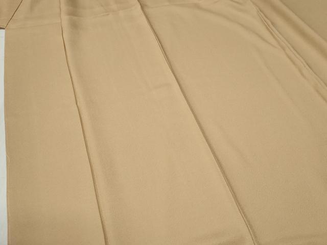 平和屋着物●上質な色無地　作家物　丁子色　正絹　逸品　未使用　CABB4690yc 平和屋着物○上質な色無地 作家物 丁子色 正絹 逸品 未使用