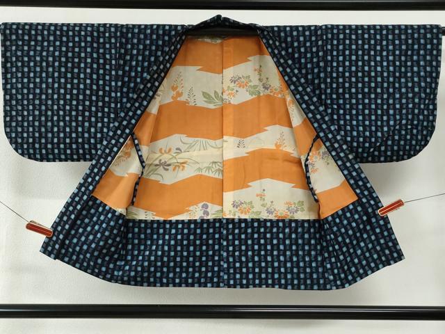 平和屋着物●久留米絣 アンサンブル 吉祥文 綿 逸品 CABB4691yc