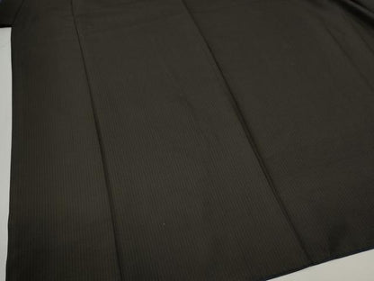 平和屋着物●男性 紬 アンサンブル 縞 正絹 逸品 CABB4703yc