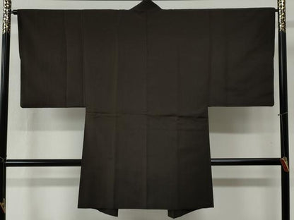 平和屋着物●男性 紬 アンサンブル 縞 正絹 逸品 CABB4703yc