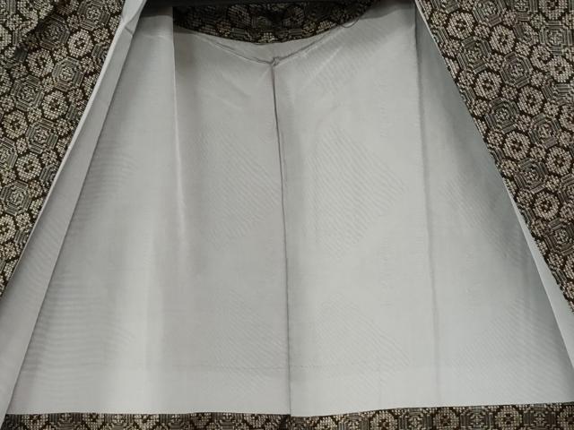 平和屋着物●本場大島紬　アンサンブル　割り込み絣　吉祥文　正絹　逸品　未使用　CABB4706yc
