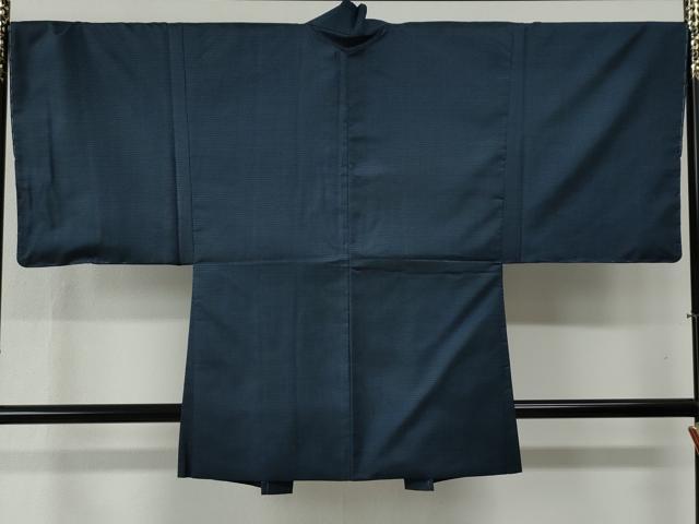 平和屋着物○男性 本場大島紬 アンサンブル 100亀甲 総詰め 羽裏：虎 正絹
