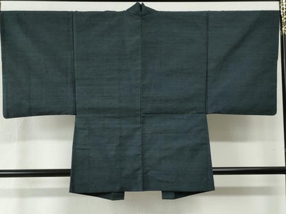 平和屋着物●男性 紬 アンサンブル 網代織 正絹 逸品 CABB4713yc