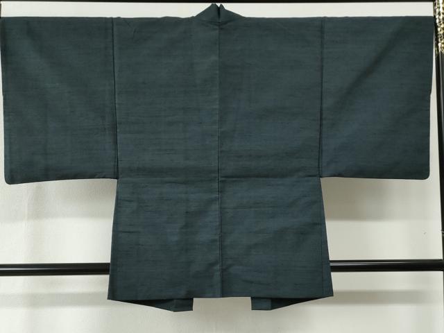 平和屋着物●男性 紬 アンサンブル 網代織 正絹 逸品 CABB4713yc