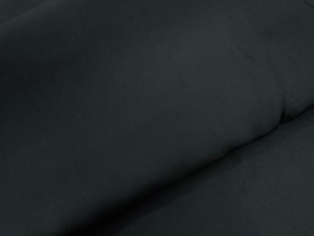 平和屋着物●男性 黒紋付 羽織セット 羽裏：仕覆陶器吉祥文 正絹 逸品 CABB4715yc