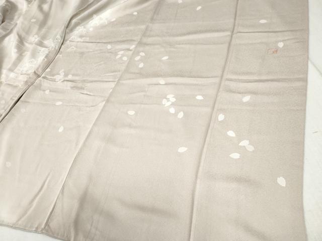 平和屋着物●訪問着 作家物 桜 暈し染め 金彩 正絹 逸品 CABB4738yc