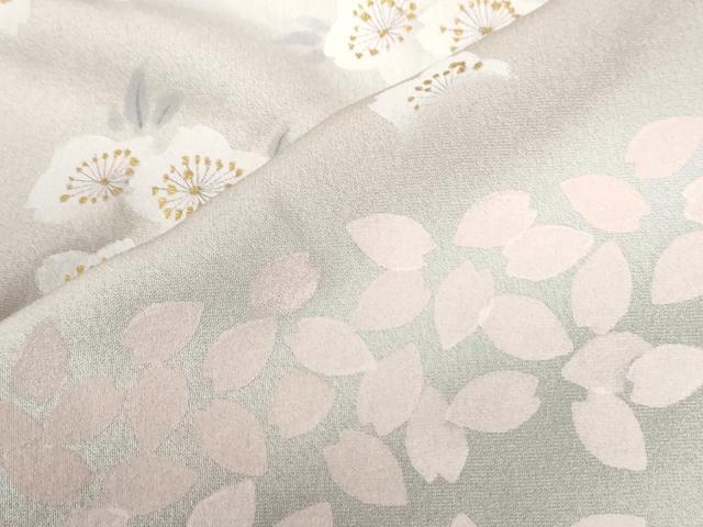 平和屋着物●訪問着 作家物 桜 暈し染め 金彩 正絹 逸品 CABB4738yc
