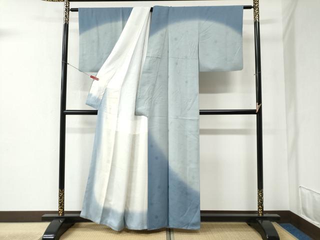 平和屋着物●皇室献上作家 北出与三郎 訪問着 雪の結晶 舞花地紋 暈し染め 正絹 逸品 CABB4745yc