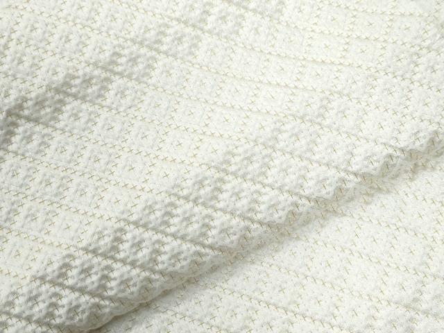 平和屋着物●男性 色紋付 羽織セット 菱吉祥文 金糸 正絹 逸品 CABB4747yc