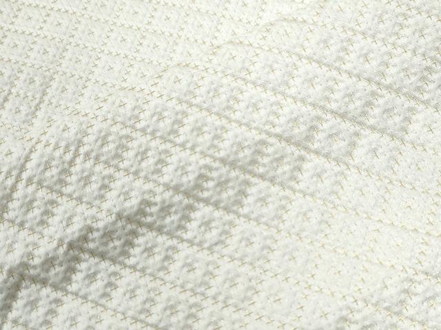 平和屋着物●男性 色紋付 羽織セット 菱吉祥文 金糸 正絹 逸品 CABB4747yc