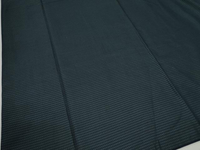 平和屋着物●男性 本場縞大島紬 アンサンブル 泥染め 格子 堀之内織物謹製 証紙付き 正絹 逸品 CABB4750yc