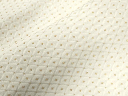 平和屋着物●男性　色紋付　羽織セット　菱吉祥文　金糸　キングサイズ　正絹　逸品　CABB4751yc