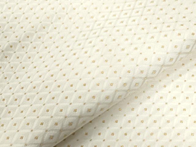 平和屋着物●男性　色紋付　羽織セット　菱吉祥文　金糸　キングサイズ　正絹　逸品　CABB4751yc