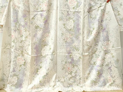 平和屋着物●京都の和装業の老舗一門 千切屋 振袖 牡丹花文 金彩 上代26万 仮絵羽 逸品 未使用 CABB4754yc