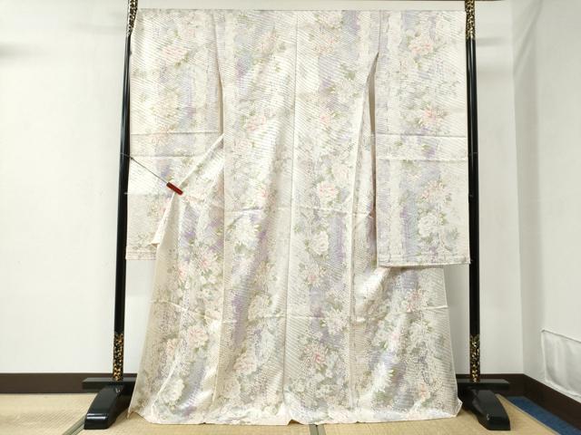 平和屋着物●京都の和装業の老舗一門 千切屋 振袖 牡丹花文 金彩 上代26万 仮絵羽 逸品 未使用 CABB4754yc
