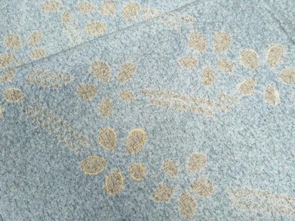 平和屋着物●訪問着 本場染大島紬 枝花文 金彩 正絹 逸品 CABB4767yc
