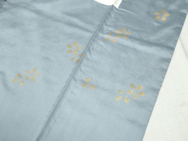 平和屋着物●訪問着 本場染大島紬 枝花文 金彩 正絹 逸品 CABB4767yc