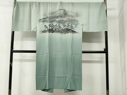 平和屋着物●男性 本場大島紬 アンサンブル・長襦袢セット 100亀甲 総詰め キングサイズ 正絹 逸品 未使用 CABB4768yc