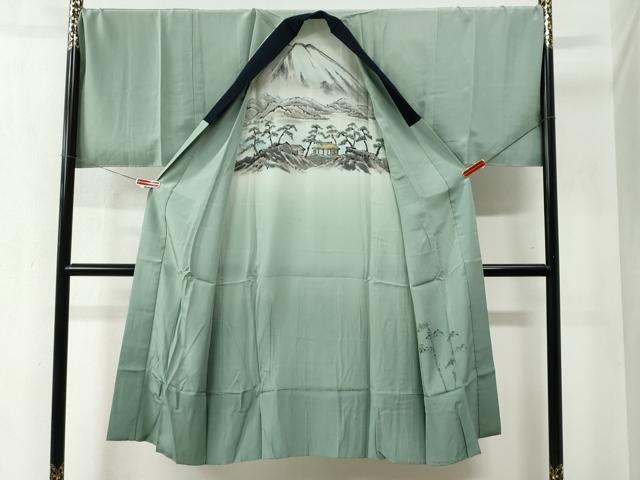 平和屋着物●男性 本場大島紬 アンサンブル・長襦袢セット 100亀甲 総詰め キングサイズ 正絹 逸品 未使用 CABB4768yc