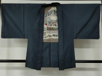 平和屋着物●男性 本場大島紬 アンサンブル 80亀甲 総詰め 正絹 逸品 未使用 CABB4769yc