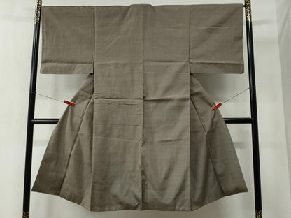 平和屋着物●男性 本場大島紬 格子 正絹 逸品 CABB4775yc