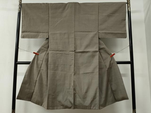 平和屋着物●男性 本場大島紬 格子 正絹 逸品 CABB4775yc